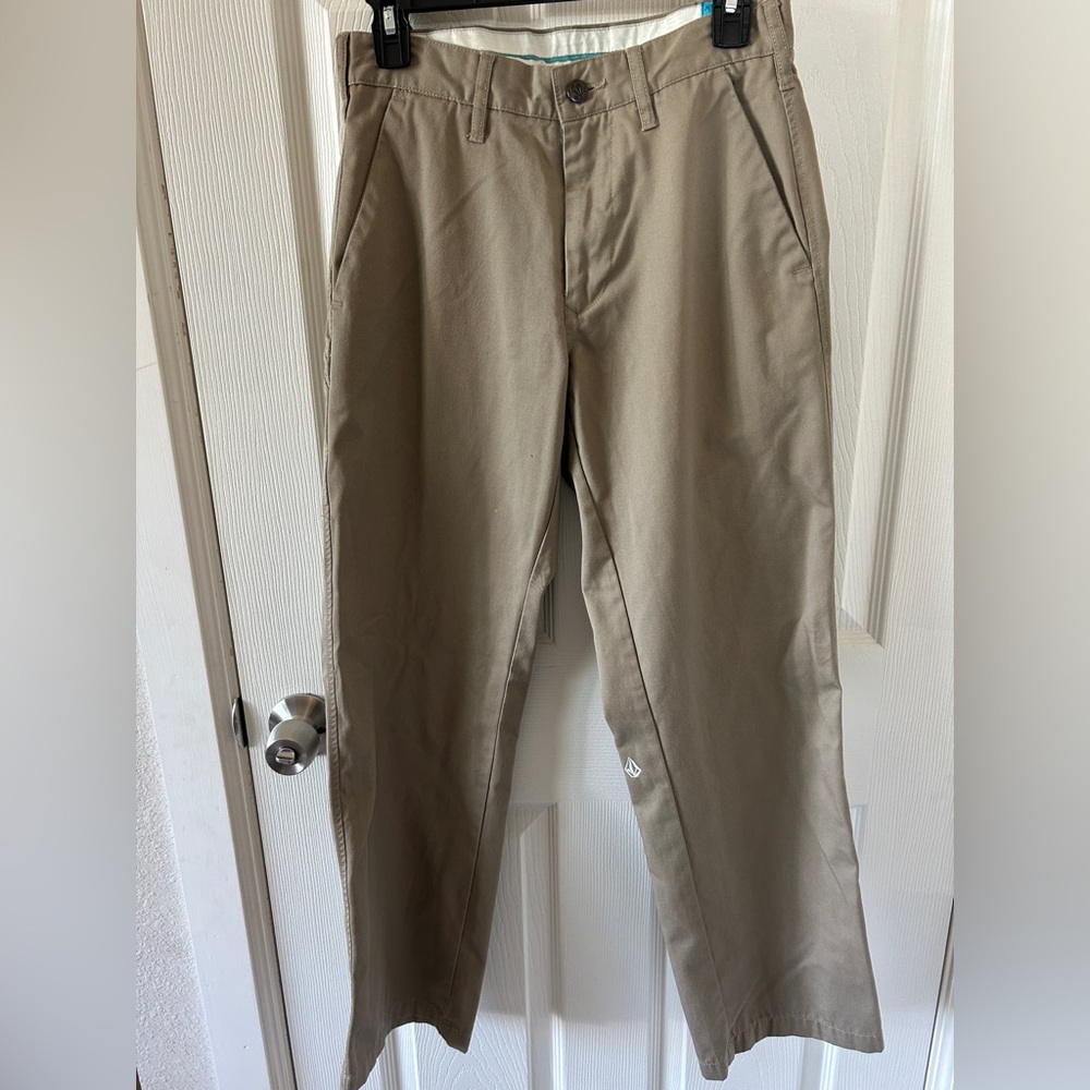 Men's Tan Pants Volcom size 28x30‎